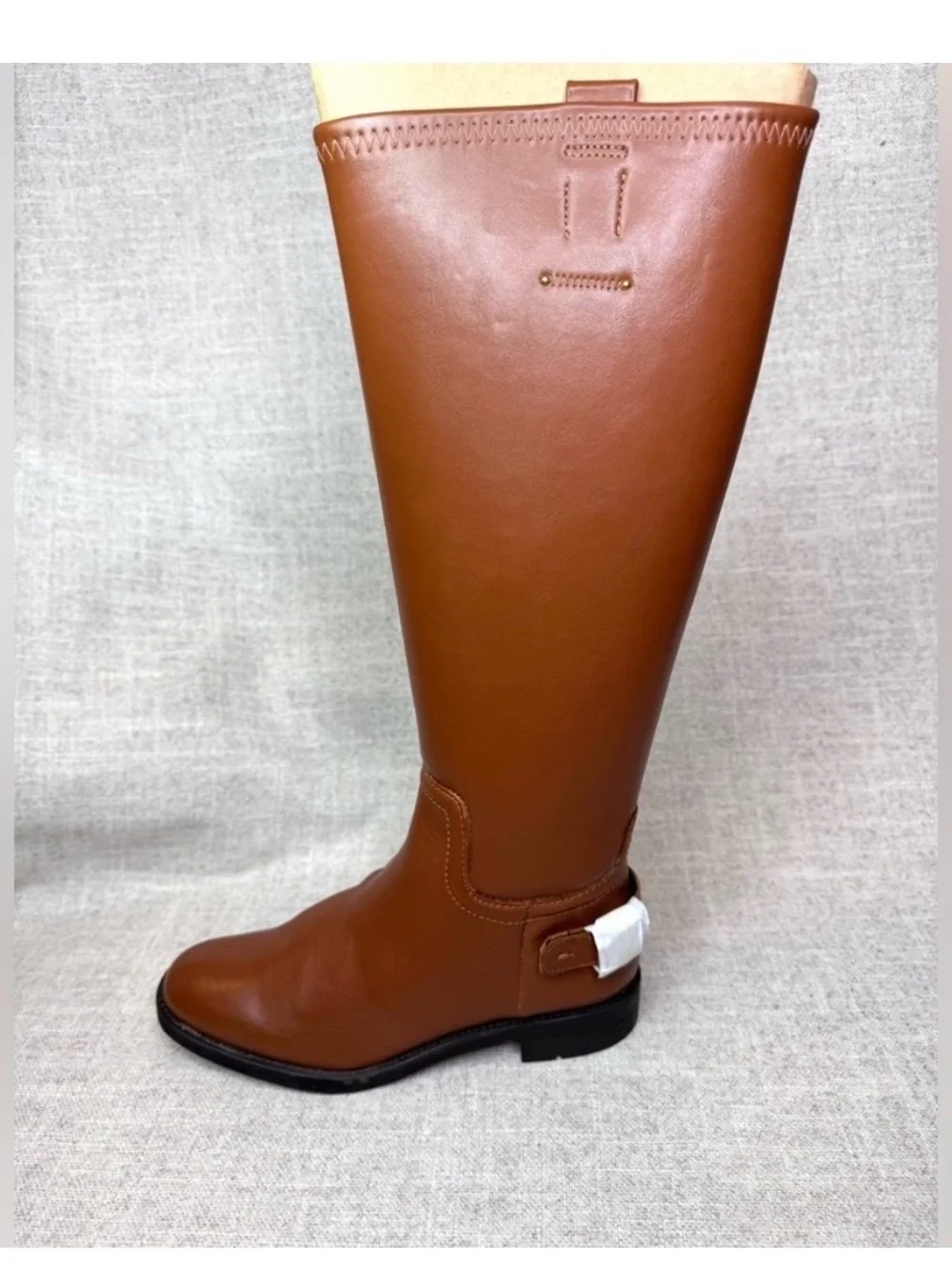 New - Franco Sarto Stretch Merina brown knee riding high boots size 7M preppy